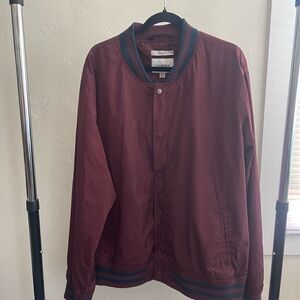 Goodfellow & Co. Burgundy Bomber Jacket